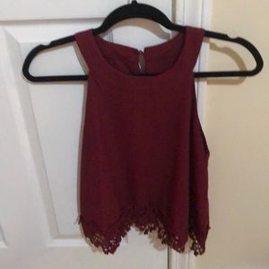 Maroon Tank Top